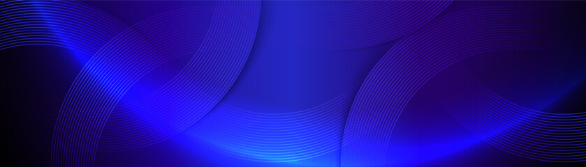 Poster - Minimalistic abstract background with lines and soft blue gradients in light tones