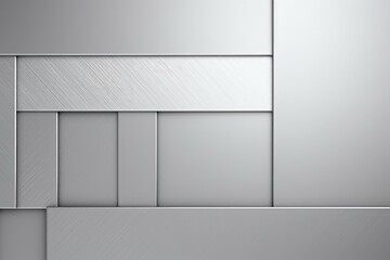 Aufkleber - Brushed metal panels are creating an abstract geometric design, suitable for backgrounds and modern architecture concepts