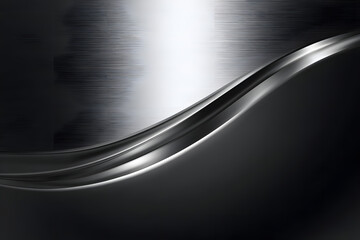 Poster - Metallic abstract background with sleek design. illustrations
