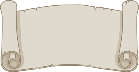 Wall Mural - scroll banner paper vintage old rolled parchment