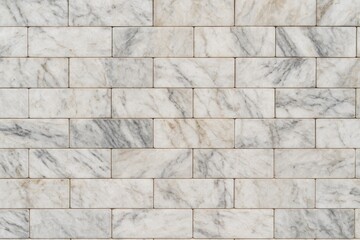 Poster - Elegant stone wall surface with brick pattern