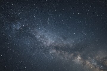 Wall Mural - starry night sky with a galaxy of shining stars