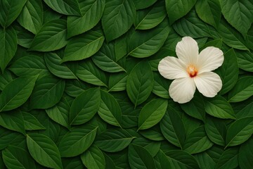 Poster - Floral and foliage backdrop featuring natural elements