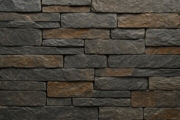 Poster - Contemporary rectangular stone wall backdrop