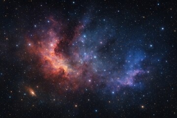 Poster - Stunning cosmic display featuring nebulae, galaxies, and stars perfect for wallpaper decor