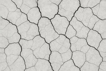 Poster - Intricate network of fissures on a textured surface for artistic design