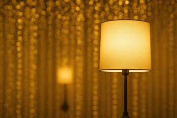 Aufkleber - The lamp and its mirror image in the chandelier