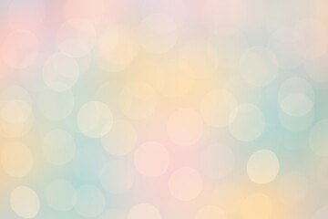 Poster - Soft-focus pastel-colored backdrop with bokeh effect