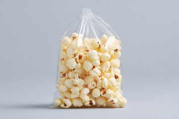 Poster - Full popcorn bag against a clean background. Ready for a movie night snack, this image offers simplicity and appetite appeal.