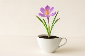 Poster - Blooming spring blossoms in a small container for Easter celebrations