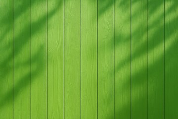 Poster - Luminous contrast on a lush green wood panel backdrop
