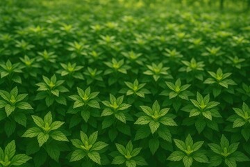 Poster - Lush greenery with plants in a park setting