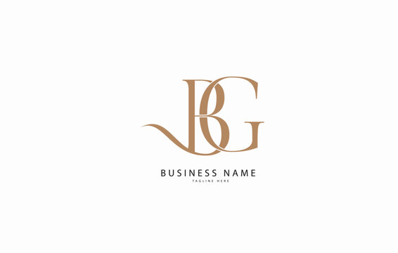 BG, GB, Initial monogram letter alphabet logo