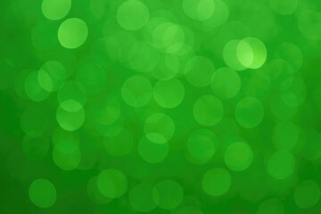 Poster - Abstract green bokeh lights as a background element of design