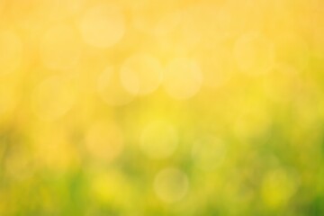 Poster - Soft blurred bokeh with warm summer hues and cozy color backdrop