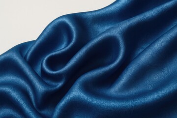 Poster - Experience the luxury of premium blue silk fabric designed to set the perfect mood, featuring a silk taffeta pattern and customizable wallpaper options.