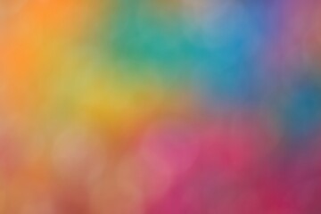Poster - Abstract background with colorful spots and a blurred photo effect