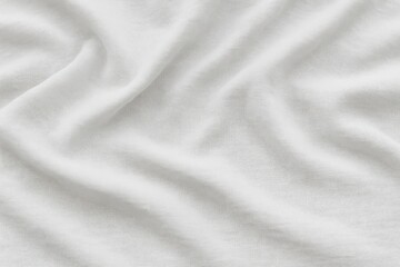 Poster - Freehand design on a white light gray cotton fabric surface