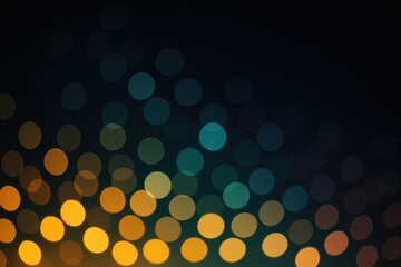 Aufkleber - Abstract bokeh with neon glow on a dark backdrop, illuminated by city street lighting and emphasizing the beauty of luminous blur.