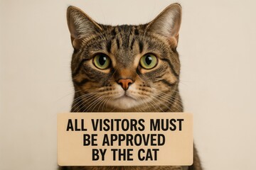  All guests require feline approval before entry