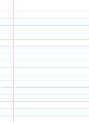 Poster - Notebook paper background. Lined notebook paper 1