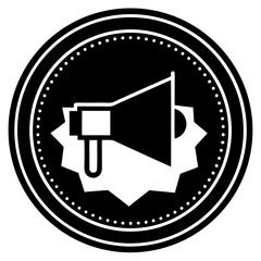 Aufkleber - Digital Promotion Icon Set | Generative AI Vector & Linocut Silhouette Style