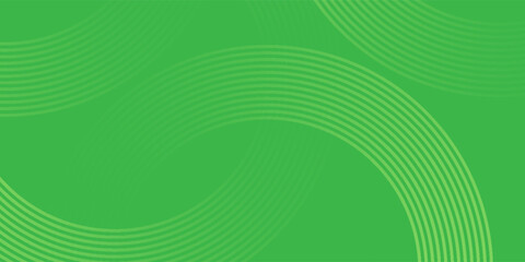 Wall Mural - Abstract white glowing geometric lines on green background. Modern shiny yellow circle lines pattern. Futuristic technology concept. Vector illustration