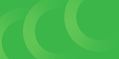 Wall Mural - Abstract white glowing geometric lines on green background. Modern shiny yellow circle lines pattern. Futuristic technology concept. Vector illustration