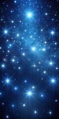 Wall Mural - Dark blue celestial sky with countless stars twinkling like diamonds in the vastness of space