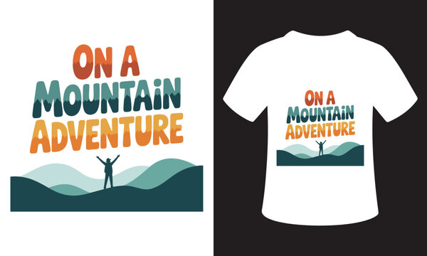 Motivational National Mountain Climbing Day T-Shirt Design