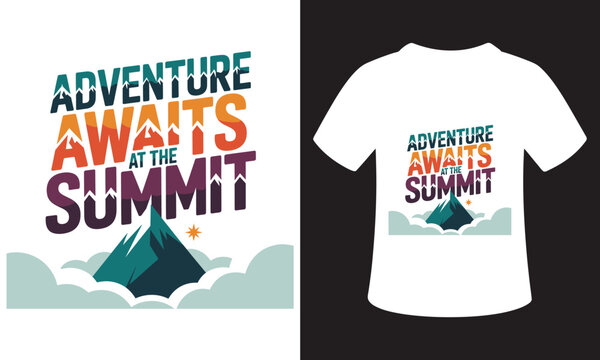 National Mountain Climbing Day Typhography T-Shirt Design