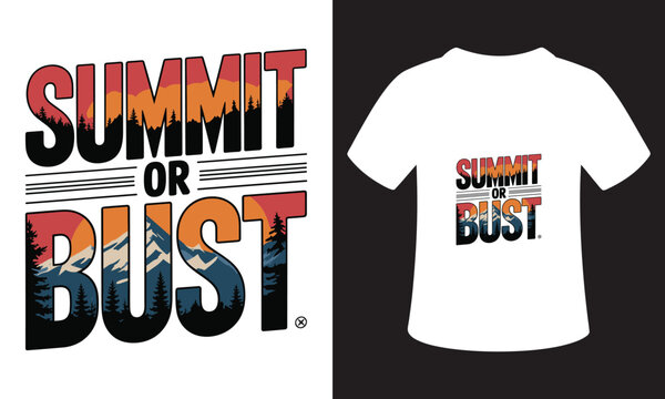 National Mountain Climbing Day Quote T-Shirt Design