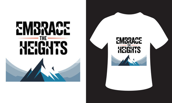 National Mountain Climbing Day Quote T-Shirt Design
