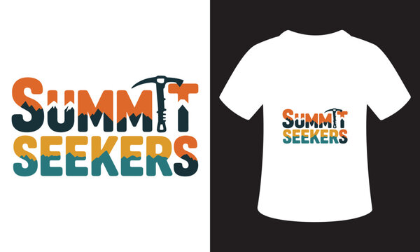 National Mountain Climbing Day Quote T-Shirt Design