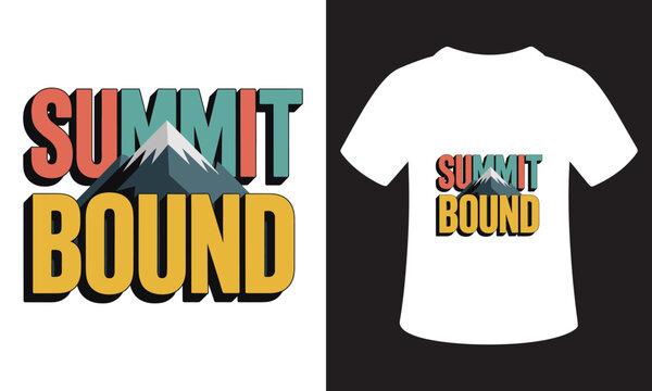 Motivational National Mountain Climbing Day T-Shirt Design