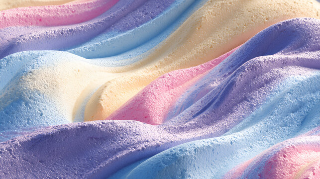 Colorful Wavy Texture with Soft Pastel Gradient Perfect for Abstract Background