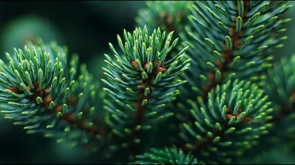 Poster - Macro christmas tree background