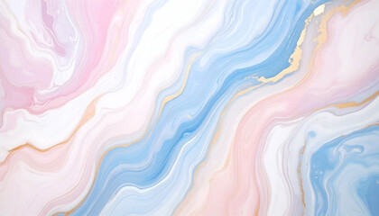 Poster - Abstract pastel marble texture background in soft pink and blue tones