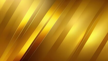 Wall Mural - shiny golden diagonal stripes with metallic texture and glow ideal for luxury branding or web banner