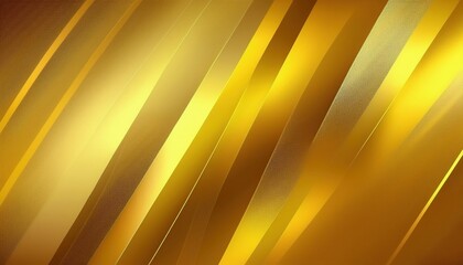 Wall Mural - shiny golden diagonal stripes with metallic texture and glow ideal for luxury branding or web banner