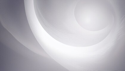 Wall Mural - ethereal white wave lines on soft silver gradient background for tech branding or luxury product des