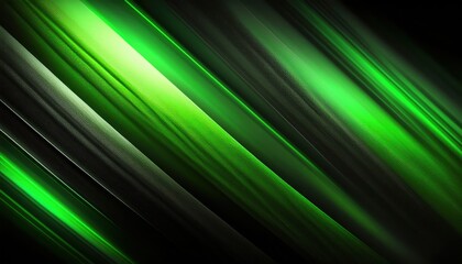 Wall Mural - vivid neon green diagonal light streaks on dark textured abstract background for tech wallpaper or g