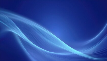 Wall Mural - abstract blue wave pattern with light streaks for modern design projects, digital art, and technolog