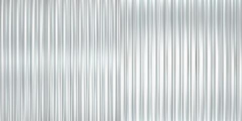 Poster - Transparent ribbed glass pattern with a 3D background effect and abstract gradient blur. Silver seamless plastic texture for window or wall panel design. Light overlay with prism and chrome elements.