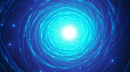 Poster - Glowing Blue Energy Portal Tunnel, Glowing Blue Energy Portal Tunnel, Glowing Blue Energy Portal Tunnel with swirling light vortex, bright cosmic gateway, luminous sci-fi background, ethereal energy 
