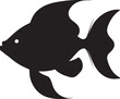 © saddam - minimal  black fish vector