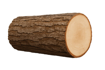Poster - Wooden log cross-section revealing annual growth rings, highlighting natural wood texture and forestry industry details