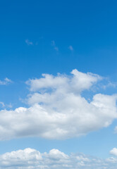 Wall Mural - clear blue sky with some white clouds
