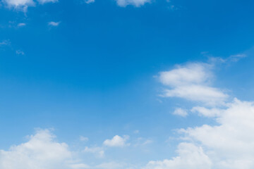 Wall Mural - background of blue sky and white clouds