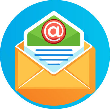 Email vector art icon 

